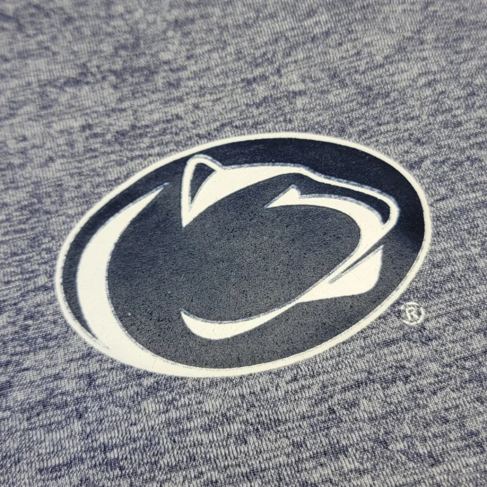 Nike Penn State Heathered Blue Long Sleeve Quarter Zip Pullover